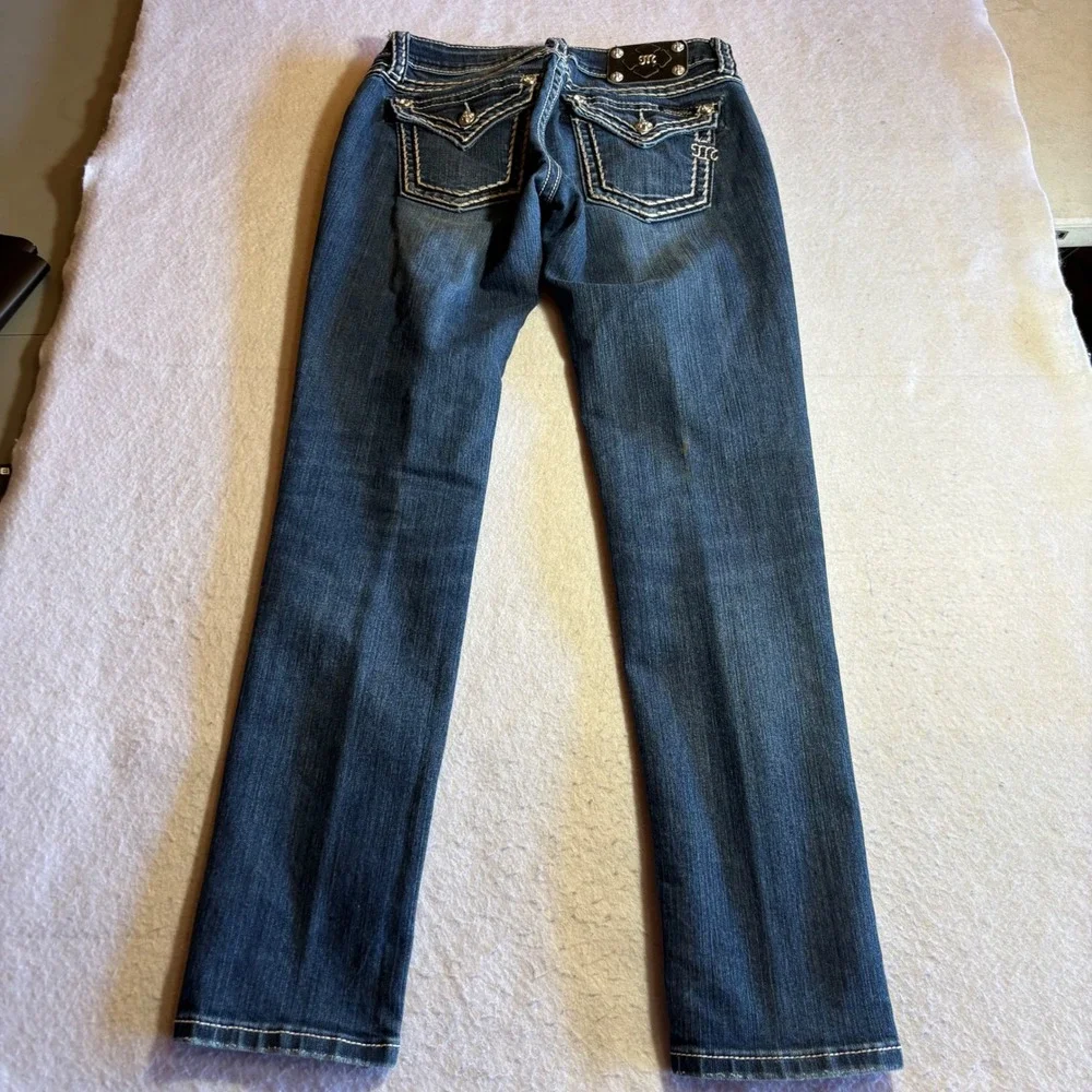 Miss Me‎ Jeans Skinny Style JS5014558 DK133 Size 28 Embellished Pockets